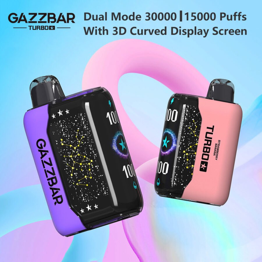 Gazzbar Turbo 30000 30K Puff Disposable Vape Pulse 15K 15000