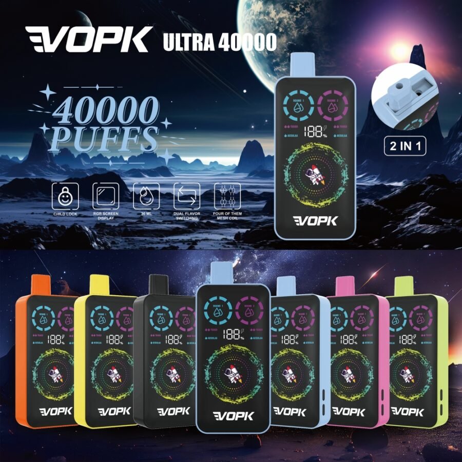 VOPK ULTRA 40000 40K Puff Double Flavors Disposable Vape